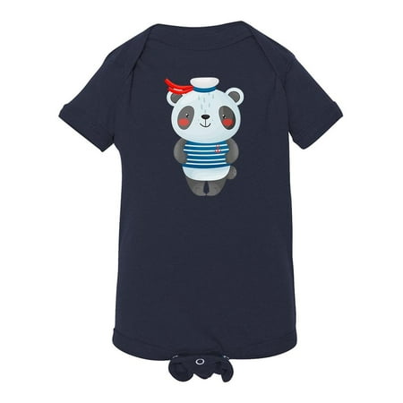 Cute Sailor Panda T-Shirt Infant -Image by Shutterstock 18 Months