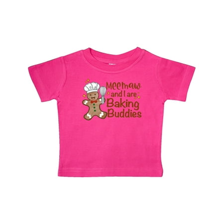 Inktastic Meemaw And I Are Baking Buddies Gift Baby Boy or Baby Girl T-Shirt