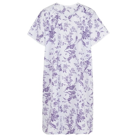 Women s Adaptive Poly / Cotton Backwrap Gown (Lilac With Flowers 04 X-Large)
Women s Adaptive Poly / Cotton Backwrap Gown (Lilac With Flowers 04 X-Large)