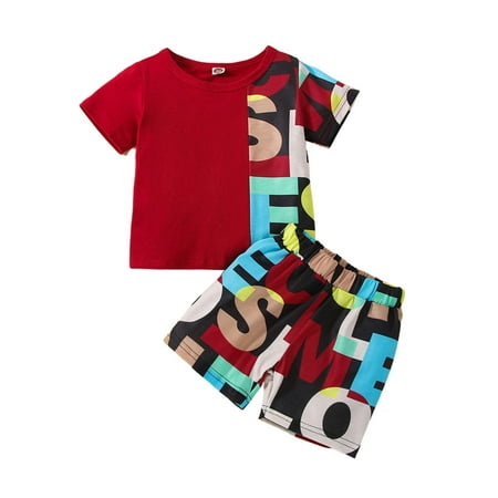 Boys Outfits Cartoon Letters Printed 2 PCS Short Sleeve T Shirt Shorts Baby Kids Fashion Lovely Simple Home Wear Outdoor Children s Day Gifts
Boys Outfits Cartoon Letters Printed 2 PCS Short Sleeve T Shirt Shorts Baby Kids Fashion Lovely Simple Home Wear Outdoor Children s Day Gifts