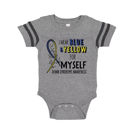 Inktastic I Wear Blue and Yellow for Myself- Down Syndrome awareness Gift Baby Boy or Baby Girl Bodysuit
Inktastic I Wear Blue and Yellow for Myself- Down Syndrome awareness Gift Baby Boy or Baby Girl Bodysuit