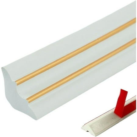 Wewean Self-Adhesive Wall Corner Seal Strip U-Shape Wall Corner Crevice Decoration Edging Strip Self Adhesive Furniture Edge Strips for Home Office(White Gold Width 6.3cm) Z667
Wewean Self-Adhesive Wall Corner Seal Strip U-Shape Wall Corner Crevice Decoration Edging Strip Self Adhesive Furniture Edge Strips for Home Office(White Gold Width 6.3cm) Z667