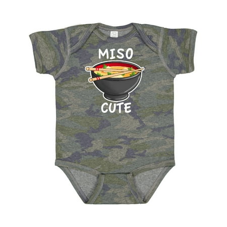 Inktastic Miso Cute with Miso Soup Gift Baby Boy or Baby Girl Bodysuit