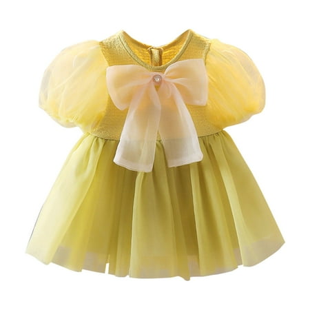 Pimfylm Dresses For Girls Baby Girls Dress Toddler Sleeveless Dresses purified cotton Yellow 0-6 Months
Pimfylm Dresses For Girls Baby Girls Dress Toddler Sleeveless Dresses purified cotton Yellow 0-6 Months