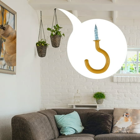 20pcs Cup Hooks 1-1/4 Inch Vinyl Coated Screw-in Ceiling Wall Mount Hooks Great for Indoor Outdoor Hanger Yellow
20pcs Cup Hooks 1-1/4 Inch Vinyl Coated Screw-in Ceiling Wall Mount Hooks Great for Indoor Outdoor Hanger Yellow
