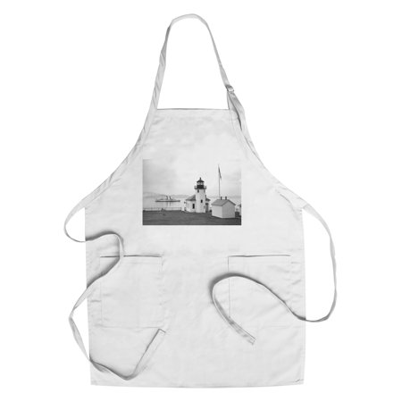 Alki Point Lighthouse - Photograph (Cotton/Polyester Chef's Apron)