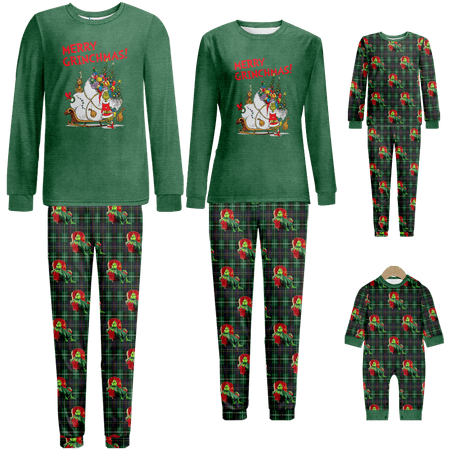 Family Matching Christmas Pajamas Sets The Grinch Plaid Print Sizes Baby-Kids-Adult-Pet 2-Piece Top and Pants Bodysuits Clothes Pajamas Set
Family Matching Christmas Pajamas Sets The Grinch Plaid Print Sizes Baby-Kids-Adult-Pet 2-Piece Top and Pants Bodysuits Clothes Pajamas Set