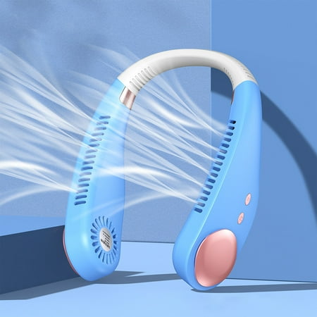 Daiosportswear Portable Neck Fan Wearable Personal Fan 3-Speed Bladeless Silent Fan Blue
Daiosportswear Portable Neck Fan Wearable Personal Fan 3-Speed Bladeless Silent Fan Blue