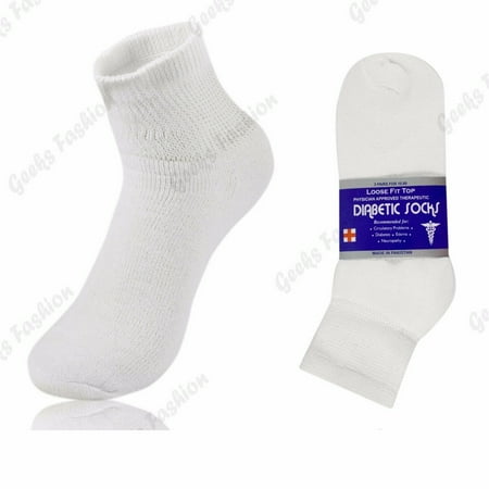Mens Women Diabetic Health Quarter/Ankle Circulatory Cotton Socks 9-11 6 Pairs White
Mens Women Diabetic Health Quarter/Ankle Circulatory Cotton Socks 9-11 6 Pairs White
