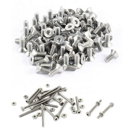 100x 304HC Stainless Steel Hex Countersunk Flat Screws M2X5mm & 20Pcs M2 x 20mm Long Hex Socket Knurled Cap Screws
100x 304HC Stainless Steel Hex Countersunk Flat Screws M2X5mm & 20Pcs M2 x 20mm Long Hex Socket Knurled Cap Screws