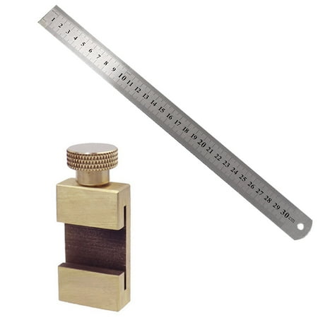 Frcolor 1 Set Woodworking Ruler Marking Gauge Stop Ruler Marking Ruler with Stop Locator
Frcolor 1 Set Woodworking Ruler Marking Gauge Stop Ruler Marking Ruler with Stop Locator
