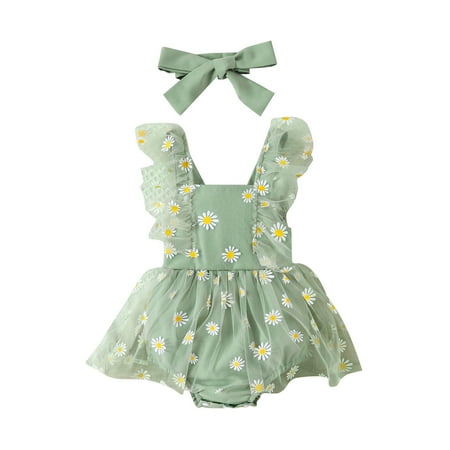 Toddler Baby Girls Climbing Clothes Fly Sleeve Floral Printed Romper Tulle Backless Bodysuits Headbands Set For 9-12 Months
Toddler Baby Girls Climbing Clothes Fly Sleeve Floral Printed Romper Tulle Backless Bodysuits Headbands Set For 9-12 Months