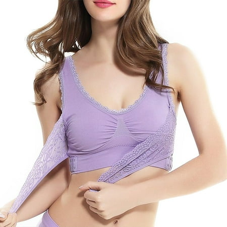Seamless Lift Bra With Front Cross Side Buckle Lace Bralette Underwear For Women Sports
Seamless Lift Bra With Front Cross Side Buckle Lace Bralette Underwear For Women Sports