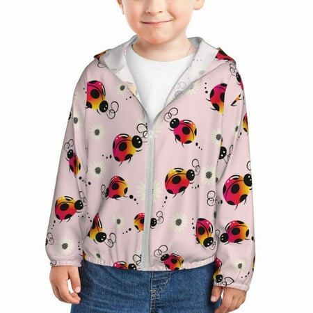 Gaeub Ladybugs And Flower Print Athletic Sun Protection Hoodie for Kids Long Sleeve Outdoor UV Shirt Running Fishing Top for Boys Girls-18 Months
Gaeub Ladybugs And Flower Print Athletic Sun Protection Hoodie for Kids Long Sleeve Outdoor UV Shirt Running Fishing Top for Boys Girls-18 Months