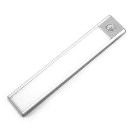 LED Motion Sensor Light Ultra Thin Wireless Human Body Sensor Light for Cupboards Wardrobes Warm 20CM Silver
LED Motion Sensor Light Ultra Thin Wireless Human Body Sensor Light for Cupboards Wardrobes Warm 20CM Silver