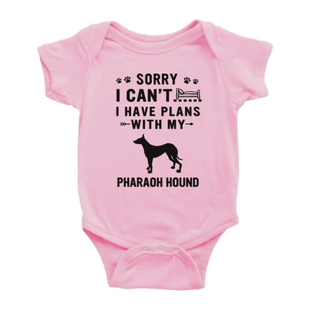 Sorry I Can t I Have Plans With My Pharaoh Hound Love Pet Dog Funny Baby Romper (Pink 3-6 Months)
Sorry I Can t I Have Plans With My Pharaoh Hound Love Pet Dog Funny Baby Romper (Pink 3-6 Months)