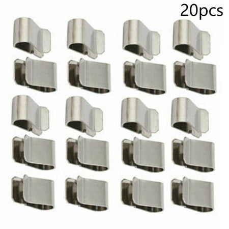 BSTHOE 20pcs Silver Tone Solar Photovoltaic Parts Stainless Steel Cable Clip Clamp
BSTHOE 20pcs Silver Tone Solar Photovoltaic Parts Stainless Steel Cable Clip Clamp
