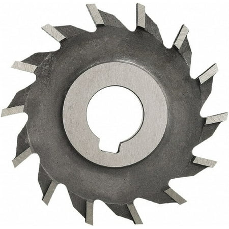 Made in USA 6 Diam x 5/16 Face Width Straight Tooth Side Milling Cutter 1-1/4 Arbor Hole HSS Uncoated 28 Teeth