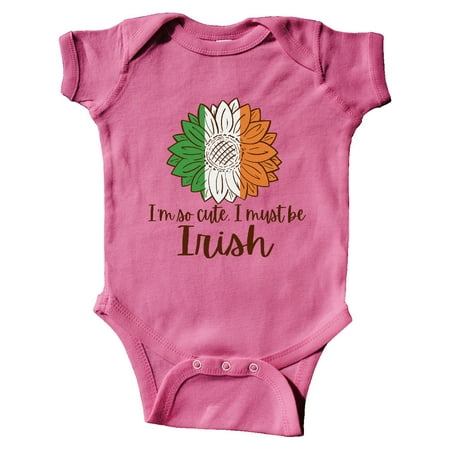 Inktastic I m So Cute I Must be Irish Sunflower Gift Baby Boy or Baby Girl Bodysuit
Inktastic I m So Cute I Must be Irish Sunflower Gift Baby Boy or Baby Girl Bodysuit