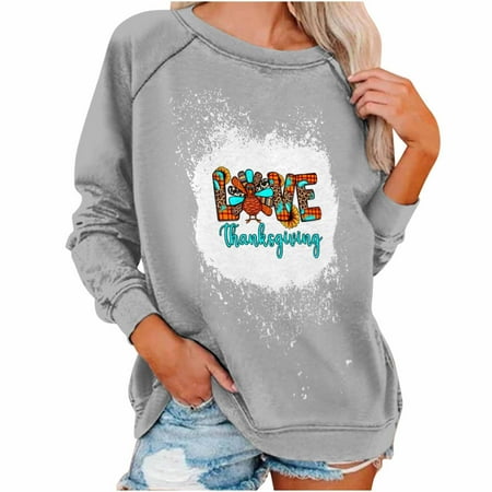 Honeeladyy Clearance under 10$ Women s Tops Thanksgiving Round Neck Sweater Loose Blouse Hoodless Sweatshirt
Honeeladyy Clearance under 10$ Women s Tops Thanksgiving Round Neck Sweater Loose Blouse Hoodless Sweatshirt