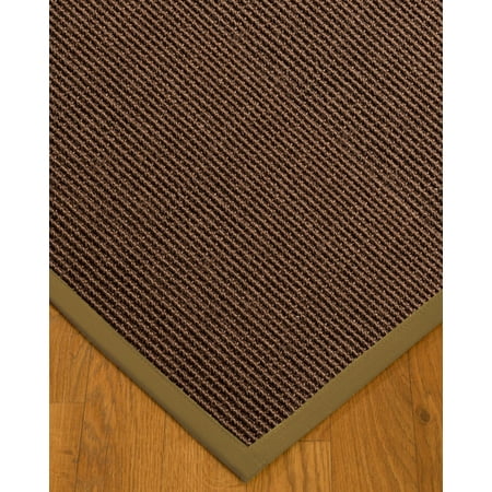 NaturalAreaRugs Alma Custom Sisal Rugs (6' x 6') Sage Border