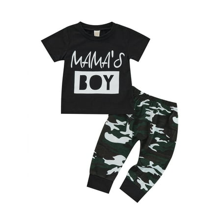 TheFound Newborn Baby Boy Clothes Mama s Boy Print T-shirt Top Camouflage Legging Pants 2Pcs Clothes
TheFound Newborn Baby Boy Clothes Mama s Boy Print T-shirt Top Camouflage Legging Pants 2Pcs Clothes
