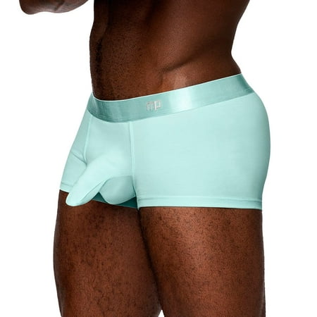 Men s Male Power 129-281 Easy Breezy Trunk with Comfort Pouch (Aqua S)