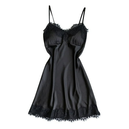 Sexy Temptation Women s Sling Lace Nightgowns Cool Thin Sleepwear V-Neck Nightdress
Sexy Temptation Women s Sling Lace Nightgowns Cool Thin Sleepwear V-Neck Nightdress