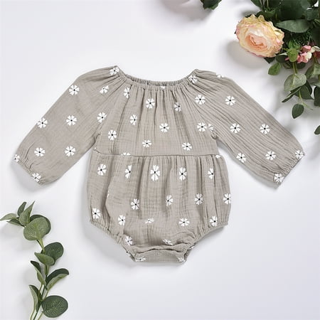 Zukuco Newborn Baby Girls Long Sleeve Romper Floral Print Round Neck Vintage Infants Ruffles Jumpsuit 12-18 Months
Zukuco Newborn Baby Girls Long Sleeve Romper Floral Print Round Neck Vintage Infants Ruffles Jumpsuit 12-18 Months