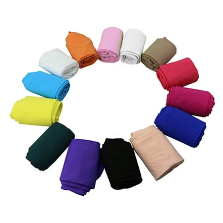 Sanwood Fashion Candy Colors Opaque Footed Socks Tights Slim Pantyhose Women Stockings