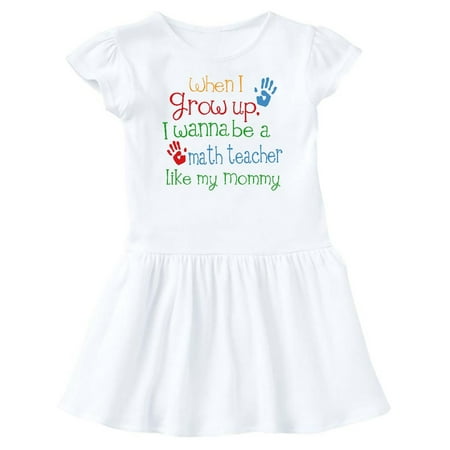 Inktastic Math Teacher like Mommy Gift Baby Girl Dress