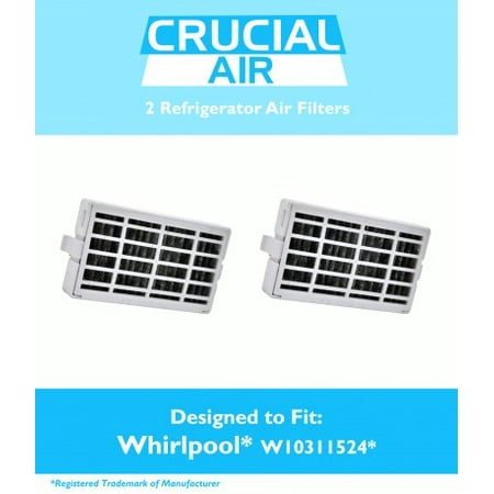 2 Whirlpool Air1 Refrigerator Air Filter, Part # W10311524, 2319308 & W10335147