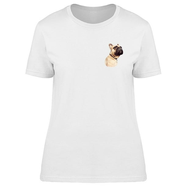 Cute White French Bulldog Tee Women's -Image by Shutterstock
