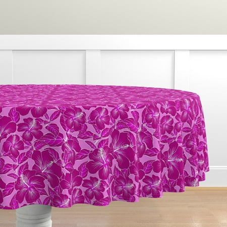 Cotton Sateen Tablecloth 70 Round - Hibiscus Magenta Pink Purple Tropical Floral Midcentury Modern Aloha Hawaiian Garden Blossoms Print Custom Table Linens by Spoonflower
Cotton Sateen Tablecloth 70 Round - Hibiscus Magenta Pink Purple Tropical Floral Midcentury Modern Aloha Hawaiian Garden Blossoms Print Custom Table Linens by Spoonflower