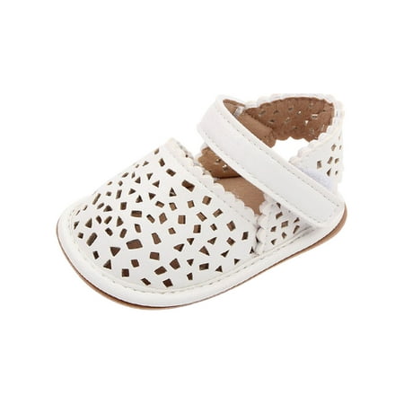 Daeful Baby Sandals Soft Sole Shoes Hollow Out Flat Sandal Wedding Comfortable Non-slip First Walkers Princess Shoe White 0-6 months
Daeful Baby Sandals Soft Sole Shoes Hollow Out Flat Sandal Wedding Comfortable Non-slip First Walkers Princess Shoe White 0-6 months