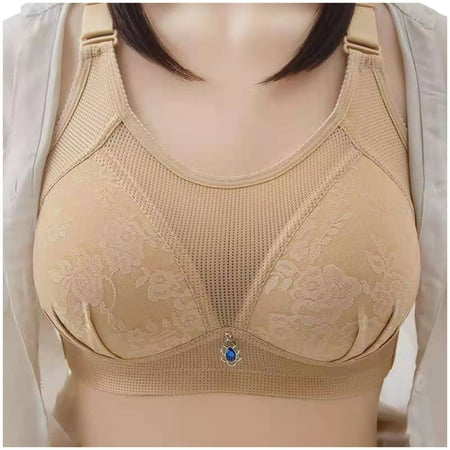 ForestYashe Full Coverage Bras For Women Steel Ring Thin Front Button Breathable Gathers Underwear Comfort Bra
ForestYashe Full Coverage Bras For Women Steel Ring Thin Front Button Breathable Gathers Underwear Comfort Bra