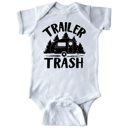 Inktastic Trailer Trash- Camping Humor Gift Baby Boy or Baby Girl Bodysuit