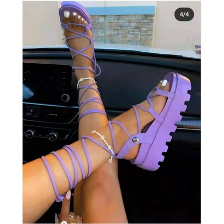 Woman Gladiator Platform Sandal Ladies Ankle Wrap Wedge Female Fashion Lace Up Shoe Women Non Slip Women s Footwear Plus Size 43
Woman Gladiator Platform Sandal Ladies Ankle Wrap Wedge Female Fashion Lace Up Shoe Women Non Slip Women s Footwear Plus Size 43