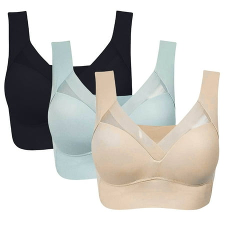 Spdoo Women s Wirefree Lightly Unlined Bra Minimizer Full Bust Bra Plus Size Sheer Bra Sexy Bralette Bra 3 Pack
Spdoo Women s Wirefree Lightly Unlined Bra Minimizer Full Bust Bra Plus Size Sheer Bra Sexy Bralette Bra 3 Pack