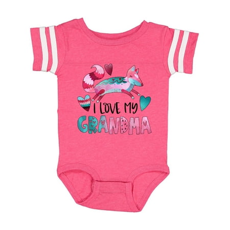 Inktastic I Love My Grandma Pink and Blue Fox with Hearts Gift Baby Boy or Baby Girl Bodysuit
Inktastic I Love My Grandma Pink and Blue Fox with Hearts Gift Baby Boy or Baby Girl Bodysuit
