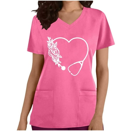 Easter Nurse Uniforms for Women Patterned Breathable Scrub Tops Short Sleeve V-Neck Shirts with Pockets
Easter Nurse Uniforms for Women Patterned Breathable Scrub Tops Short Sleeve V-Neck Shirts with Pockets