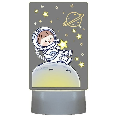 Pompotops Cartoon Astronaut LED Night Lights USB Charge Bright Night Light three Color Light Adjust Soft White Small Nightlight Touched On/Off For Kid Room Bedroom Bathroom
Pompotops Cartoon Astronaut LED Night Lights USB Charge Bright Night Light three Color Light Adjust Soft White Small Nightlight Touched On/Off For Kid Room Bedroom Bathroom