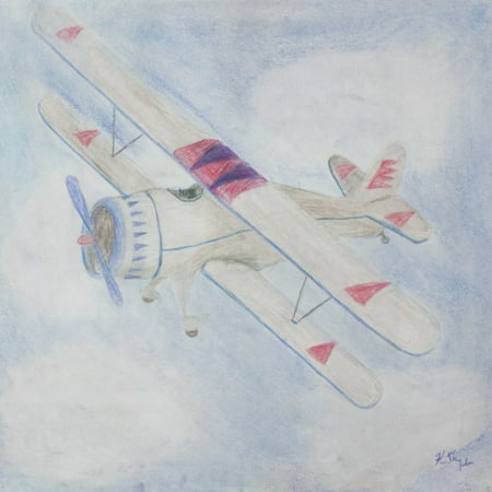 Judith Raye Paintings LLC 'Transportation Propeller Plan' by Katie Jordan Frame Painting Print on Canvas