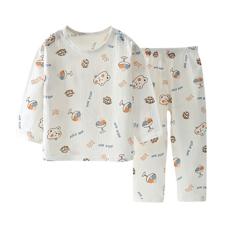 Summer Savings Clearance! 2023 TUOBARR Baby Pajamas Summer Toddler Kids Baby Girls Boys Casual Long Sleeve Casual Loungewear Thin Air-conditioned Clothing Home Clothing Two Piece Set Brown
Summer Savings Clearance! 2023 TUOBARR Baby Pajamas Summer Toddler Kids Baby Girls Boys Casual Long Sleeve Casual Loungewear Thin Air-conditioned Clothing Home Clothing Two Piece Set Brown