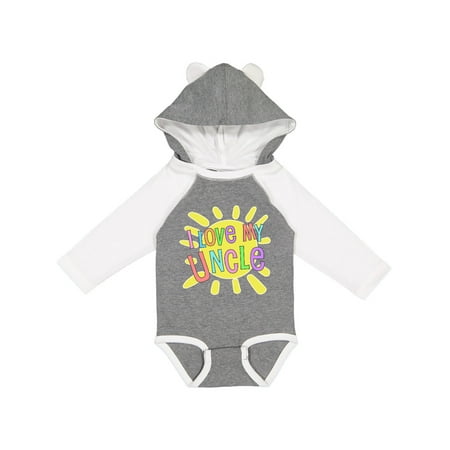 Inktastic I Love My Uncle- Sun and Rainbow Letters Boys or Girls Long Sleeve Baby Bodysuit
Inktastic I Love My Uncle- Sun and Rainbow Letters Boys or Girls Long Sleeve Baby Bodysuit