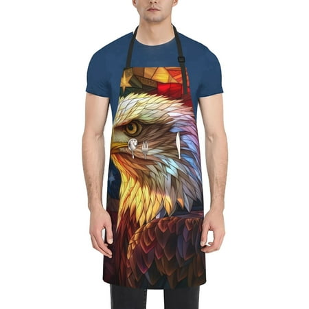 Goofa Geometric American Bald Eagle Printed Waterproof Apron 33 Chef Aprons for Men Heavy Duty Chemical Work Apron Adjustable Bib Apron
Goofa Geometric American Bald Eagle Printed Waterproof Apron 33 Chef Aprons for Men Heavy Duty Chemical Work Apron Adjustable Bib Apron