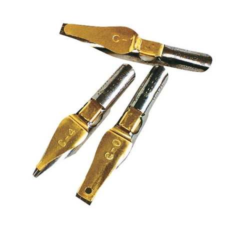 Speedball Reservoir Dip Flat Style C Lettering Pen C3 Tip Pack of 12