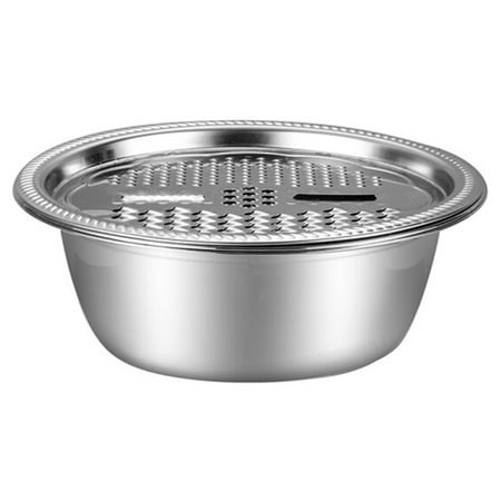 Frcolor Vegetable Grater Slicer Bowl Basket Kitchen Strainer Cutter Drain Colanders Julienne Salad Wash Stainless Steel
Frcolor Vegetable Grater Slicer Bowl Basket Kitchen Strainer Cutter Drain Colanders Julienne Salad Wash Stainless Steel