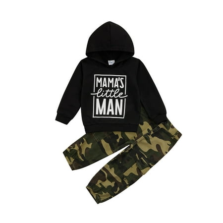 BrilliantMe Kids Boys Clothes Set Long Sleeve Hooded Sweatshirt with Camouflage Pants Fall Outfits Set 4-5 Years
BrilliantMe Kids Boys Clothes Set Long Sleeve Hooded Sweatshirt with Camouflage Pants Fall Outfits Set 4-5 Years