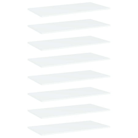 WONISOLI Bookshelf Boards 8 pcs White 31.5 x15.7 x0.6 Chipboard
